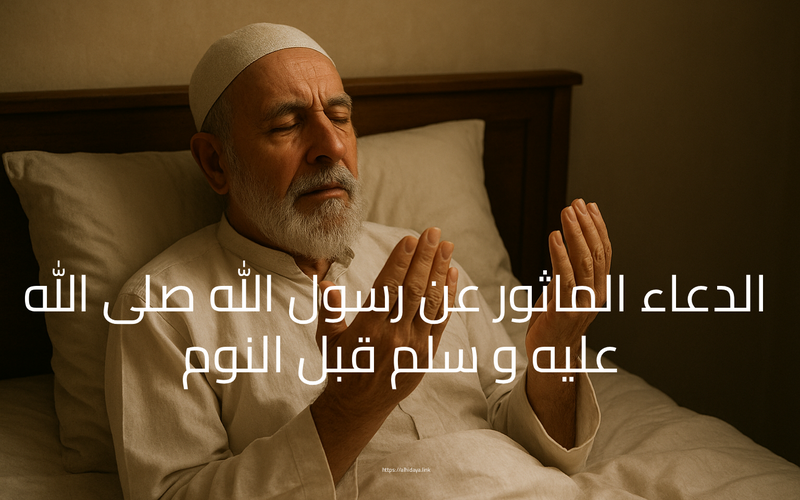 الدعاء الماثور عن رسول الله صلى الله عليه و سلم قبل النوم