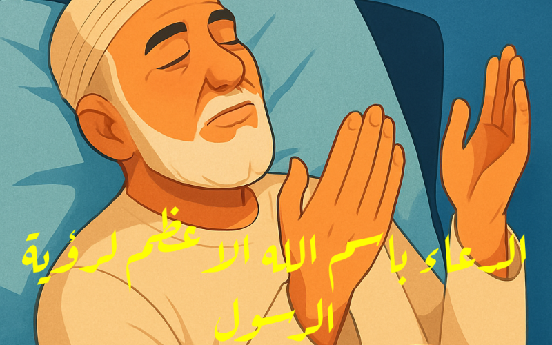 الدعاء باسم الله الاعظم لرؤية الرسول صلى الله عليه و سلم في المنام